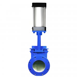 氣動刀閘閥PZ673Y-16C，DN250（介質(zhì)灰渣混合