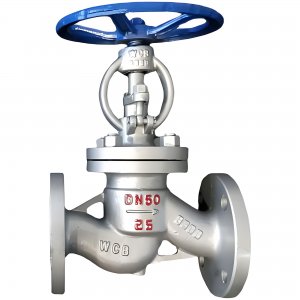 截止閥J41H-25\DN50介質為高溫蒸汽及水，溫