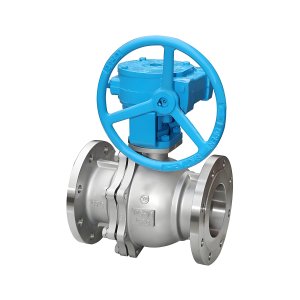 Q341F-16P DN50，DN100不銹鋼渦輪法蘭球閥