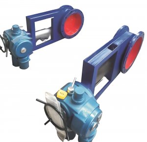 圓形電動(dòng)調(diào)節(jié)插板閥DN300，國產(chǎn)電動(dòng)插板